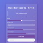 Slowed + Reverb Audio Free Online Tool